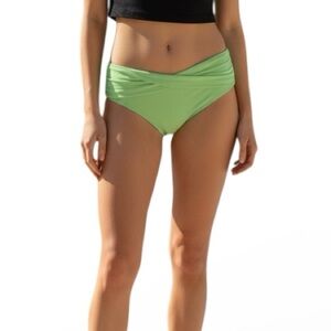 Seafolly Collective Twist Band Hipster Swim Bikini Bottom Sage NWT US Sz 8